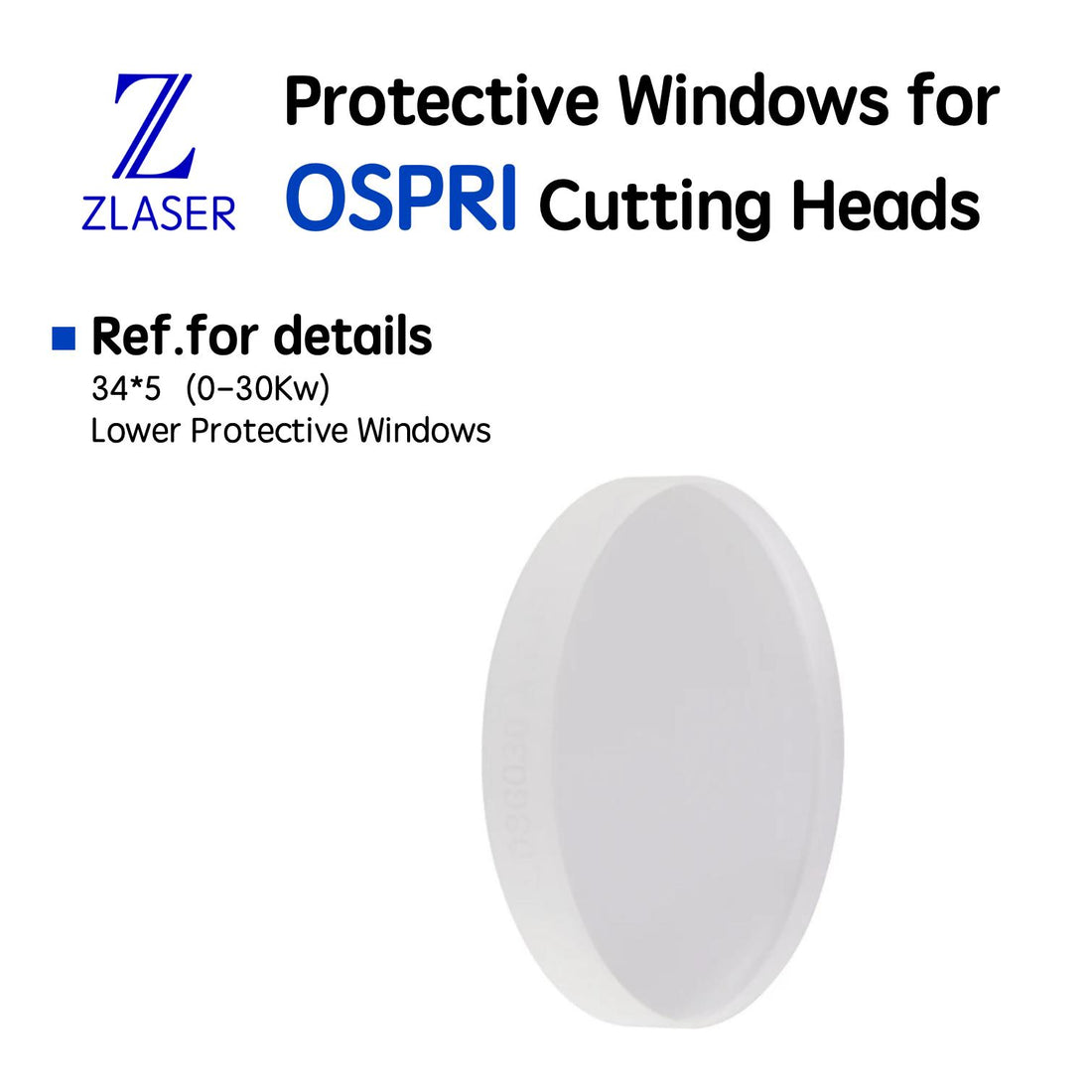 Zlaertools JGS1 Fiber Laser Protective Windows for Ospri Cutting Head