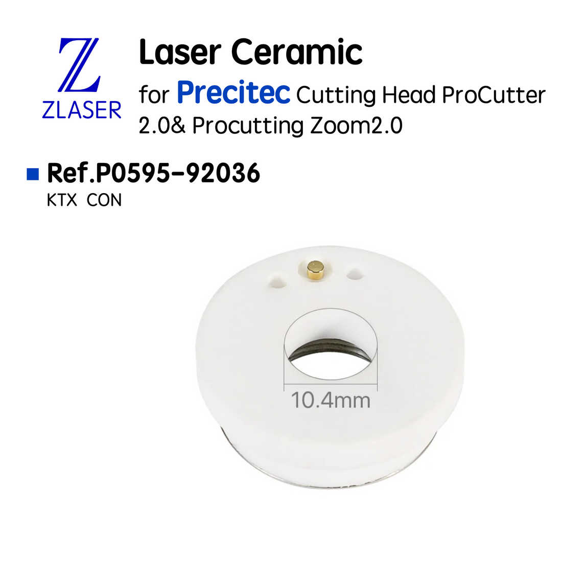 Ceramic part KT X suitable for cutting heads ProCutter 2.0; ProCutter Zoom 2.0