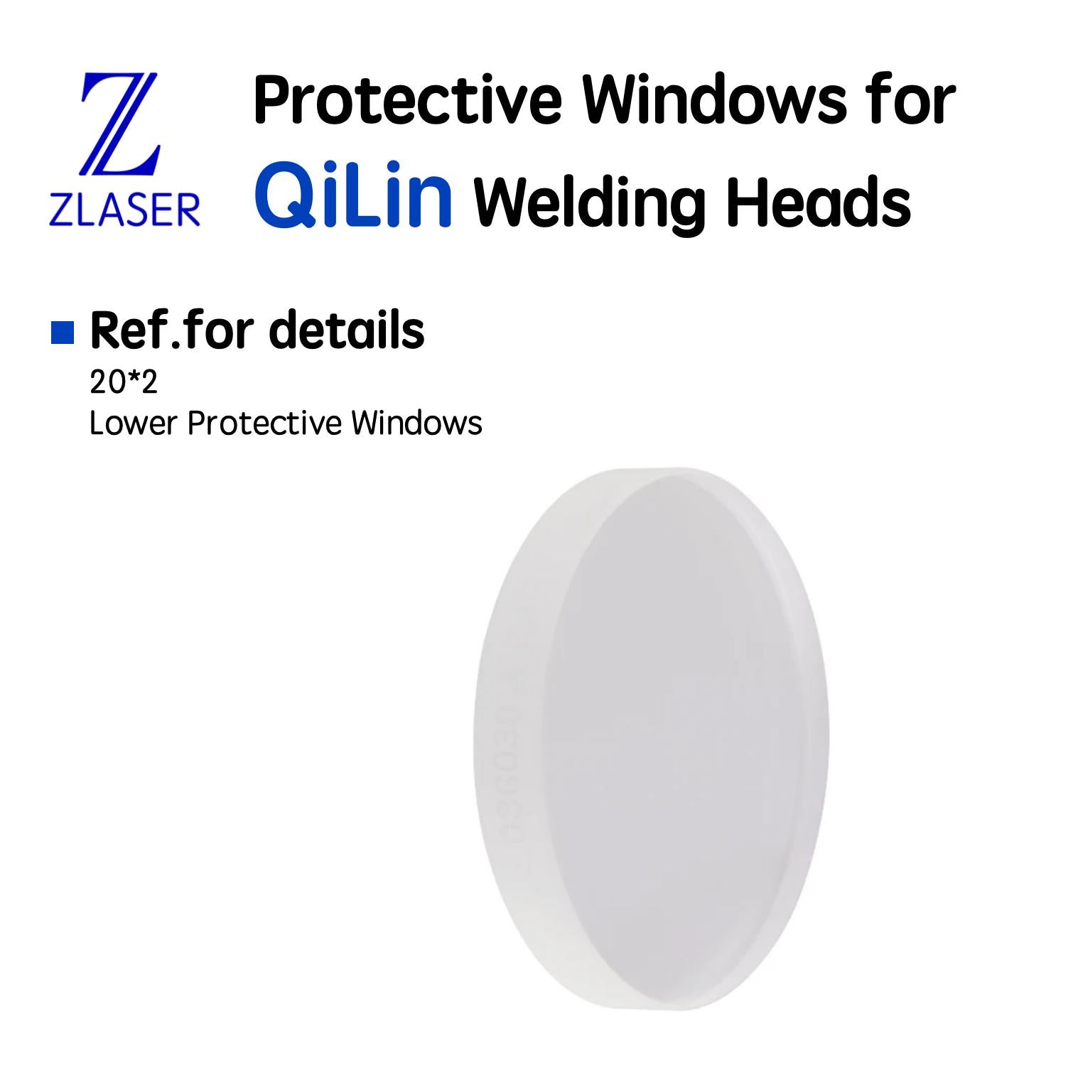 Zlasertools Protective Windows for QiLin Welding Heads